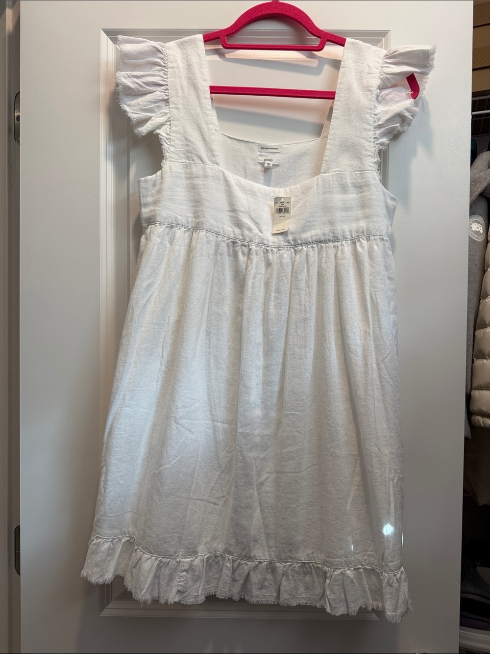 aerie White Ruffle Sleeve Mini Dress - Picture 5 of 8